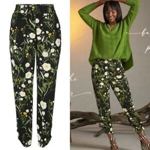 Cabi Floral Black Pants